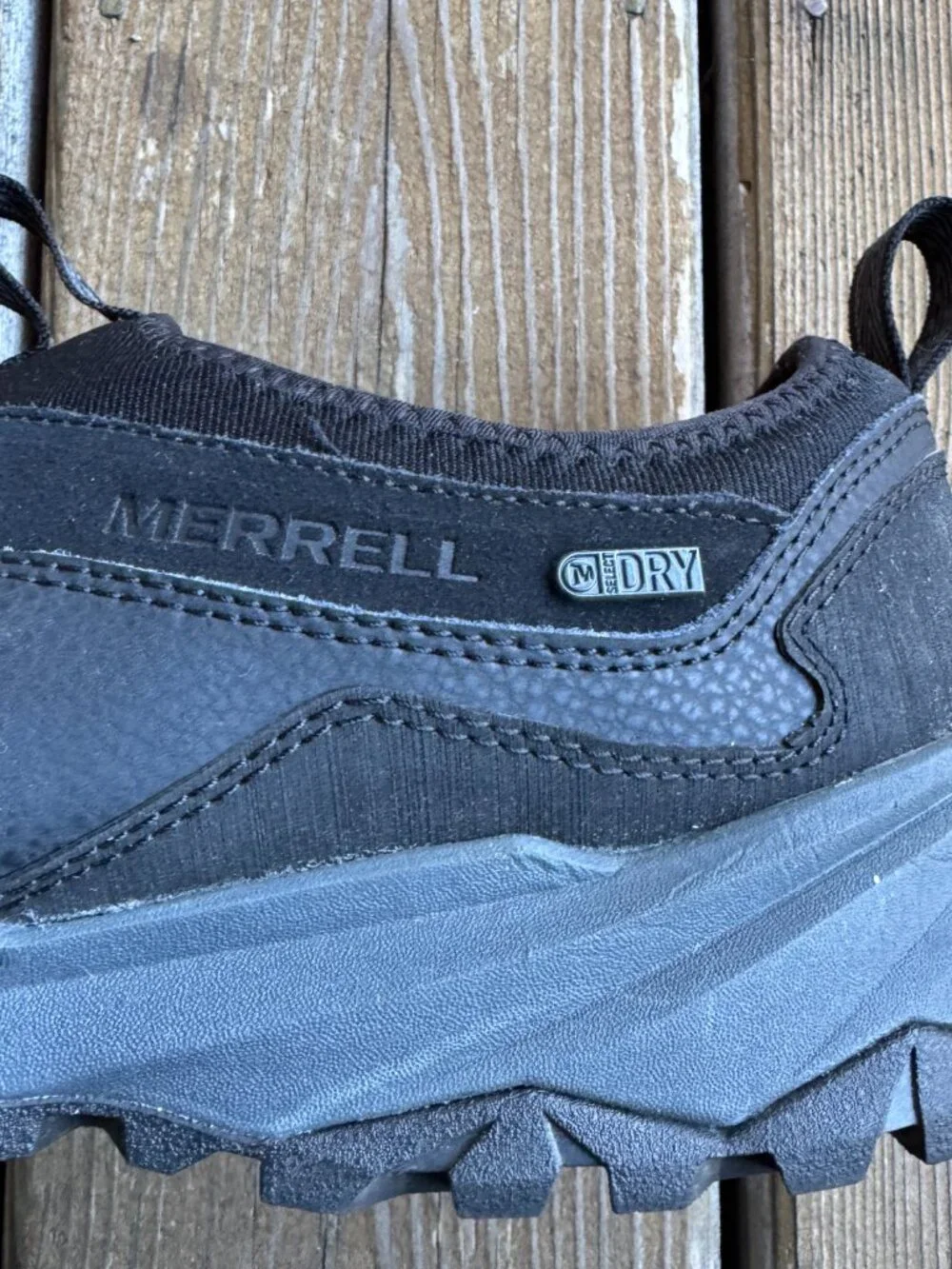 Merrell Black Coldpack Thermo Moc Waterproof Loafer SlipOn Shoe in Men's 12